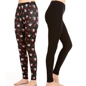 Just-One Juniors Christmas Unicorns 2-Pack Leggings NEW Medium